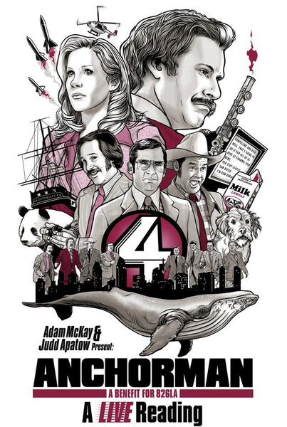 Anchorman: A Live Reading, Limited Edition Signed Event Poster